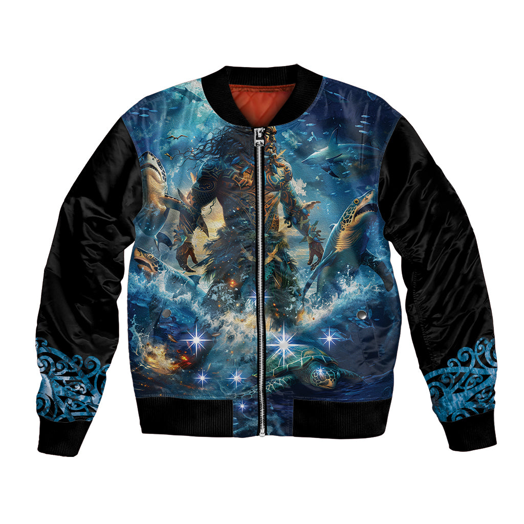 New Zealand Matariki Waita Bomber Jacket The Way Of The Water