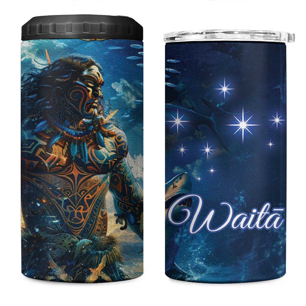 New Zealand Matariki Waita 4 in 1 Can Cooler Tumbler The Way Of The Water