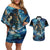 New Zealand Matariki Waita Couples Matching Off Shoulder Short Dress and Hawaiian Shirt The Way Of The Water