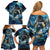 New Zealand Matariki Waita Family Matching Off Shoulder Short Dress and Hawaiian Shirt The Way Of The Water