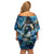 New Zealand Matariki Waita Family Matching Off Shoulder Short Dress and Hawaiian Shirt The Way Of The Water