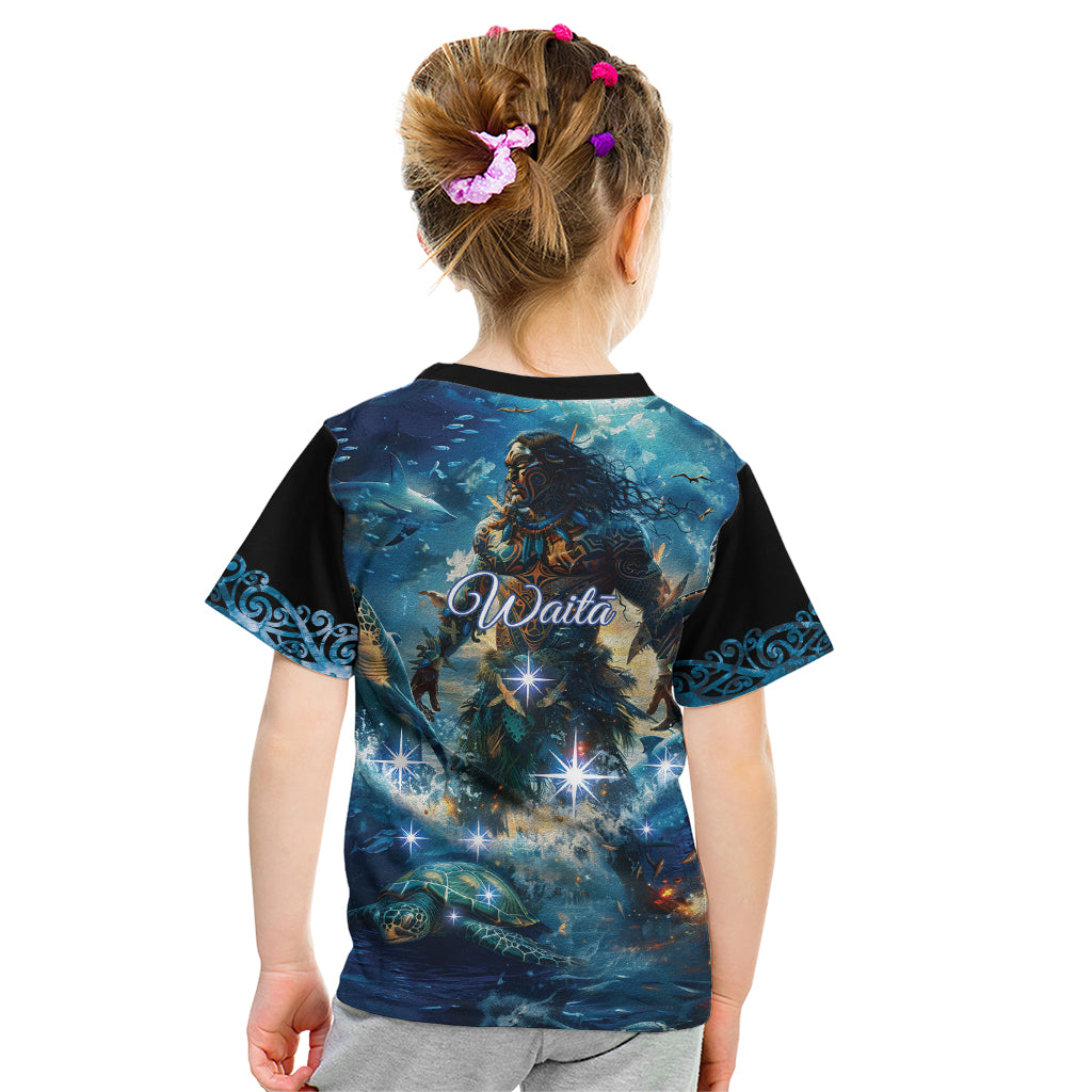 New Zealand Matariki Waita Kid T Shirt The Way Of The Water