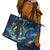 New Zealand Matariki Waita Leather Tote Bag The Way Of The Water