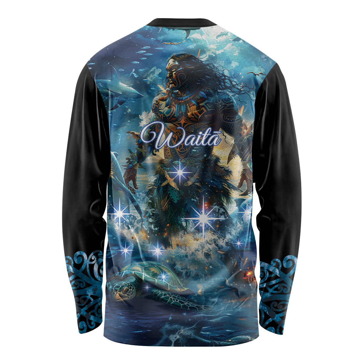 New Zealand Matariki Waita Long Sleeve Shirt The Way Of The Water