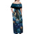 New Zealand Matariki Waita Off Shoulder Maxi Dress The Way Of The Water