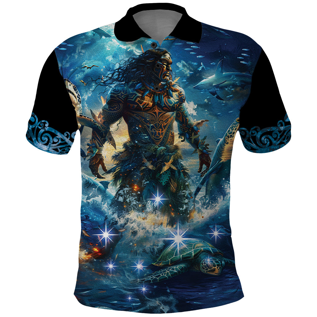 New Zealand Matariki Waita Polo Shirt The Way Of The Water