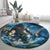 New Zealand Matariki Waita Round Carpet The Way Of The Water