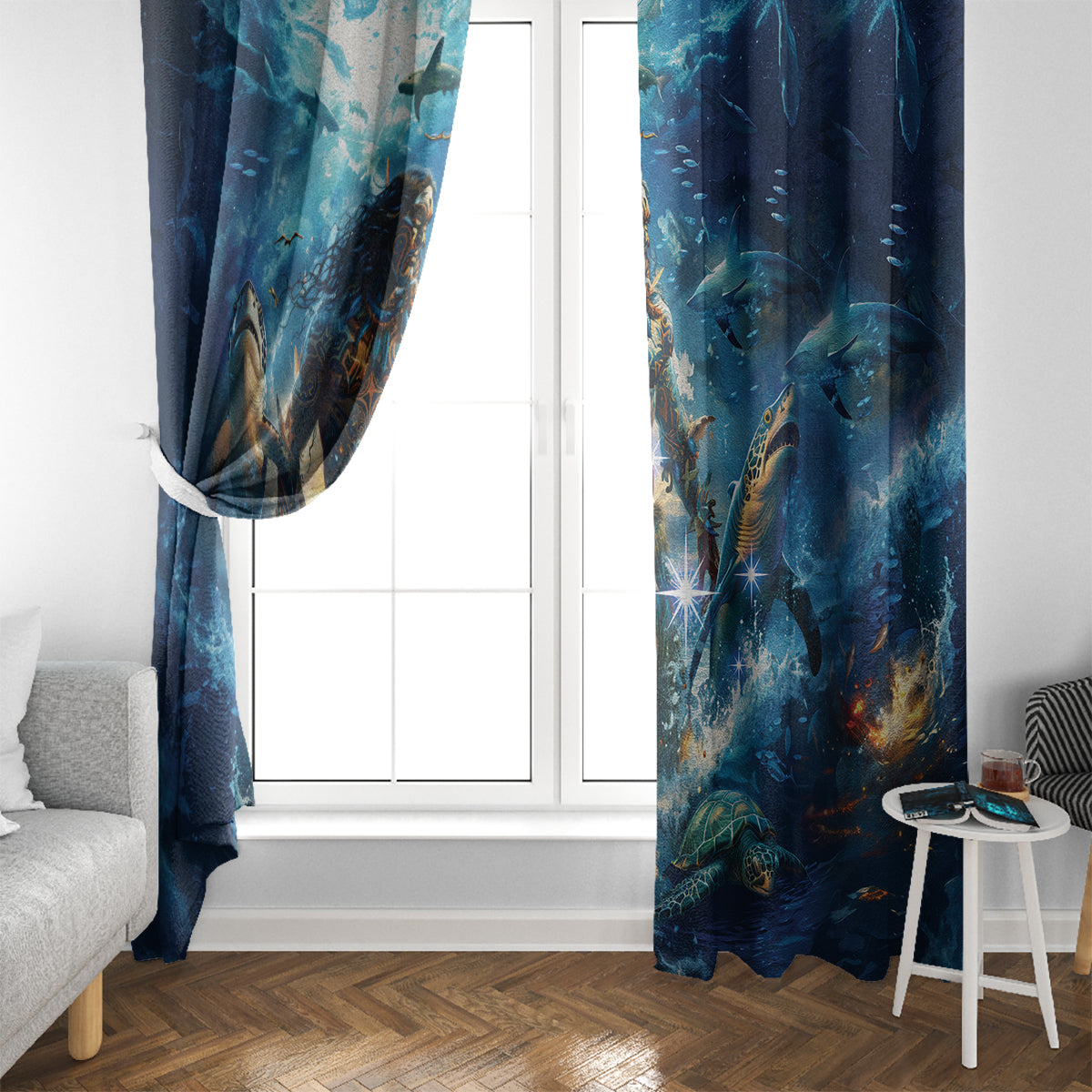 New Zealand Matariki Waita Window Curtain The Way Of The Water