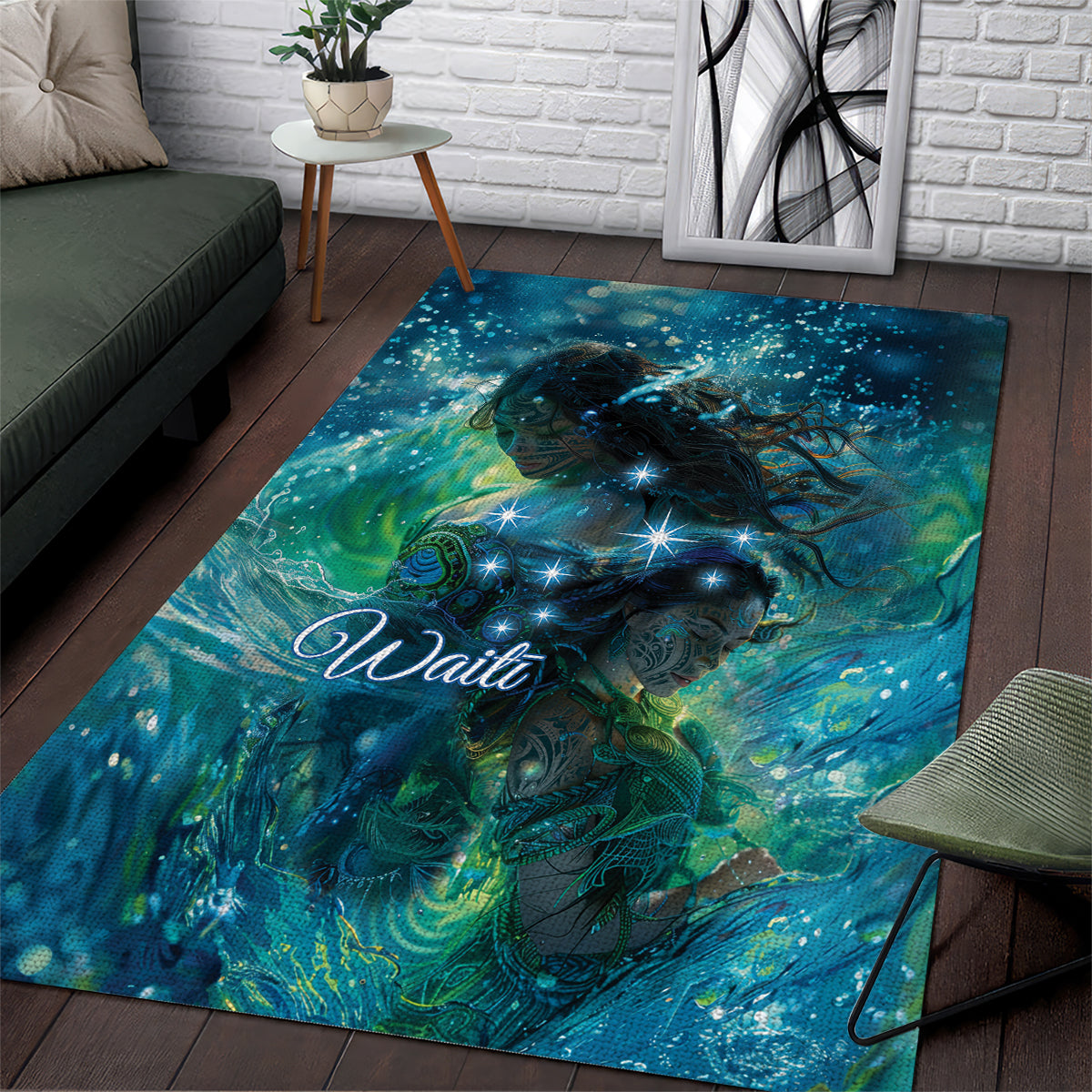 New Zealand Matariki Waiti Area Rug The Beginnings Of Life