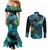 New Zealand Matariki Waiti Couples Matching Mermaid Dress and Long Sleeve Button Shirt The Beginnings Of Life