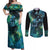 New Zealand Matariki Waiti Couples Matching Off Shoulder Maxi Dress and Long Sleeve Button Shirt The Beginnings Of Life