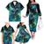 New Zealand Matariki Waiti Family Matching Off The Shoulder Long Sleeve Dress and Hawaiian Shirt The Beginnings Of Life