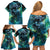 New Zealand Matariki Waiti Family Matching Off Shoulder Short Dress and Hawaiian Shirt The Beginnings Of Life