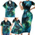 New Zealand Matariki Waiti Family Matching Short Sleeve Bodycon Dress and Hawaiian Shirt The Beginnings Of Life