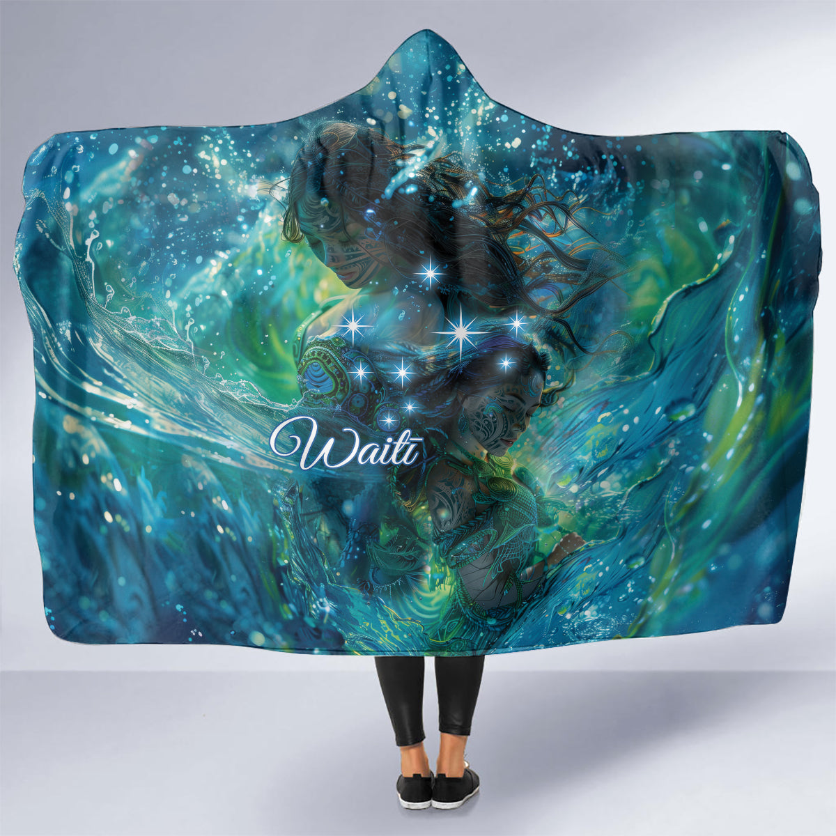 New Zealand Matariki Waiti Hooded Blanket The Beginnings Of Life