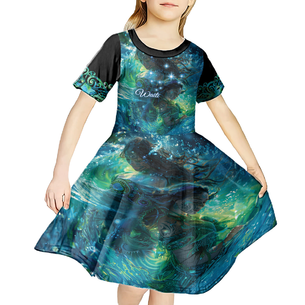 New Zealand Matariki Waiti Kid Short Sleeve Dress The Beginnings Of Life