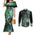 New Zealand Matariki Waiti Couples Matching Mermaid Dress and Long Sleeve Button Shirt Waimāori and The Origin Of Life