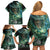 New Zealand Matariki Waiti Family Matching Off Shoulder Short Dress and Hawaiian Shirt Waimāori and The Origin Of Life