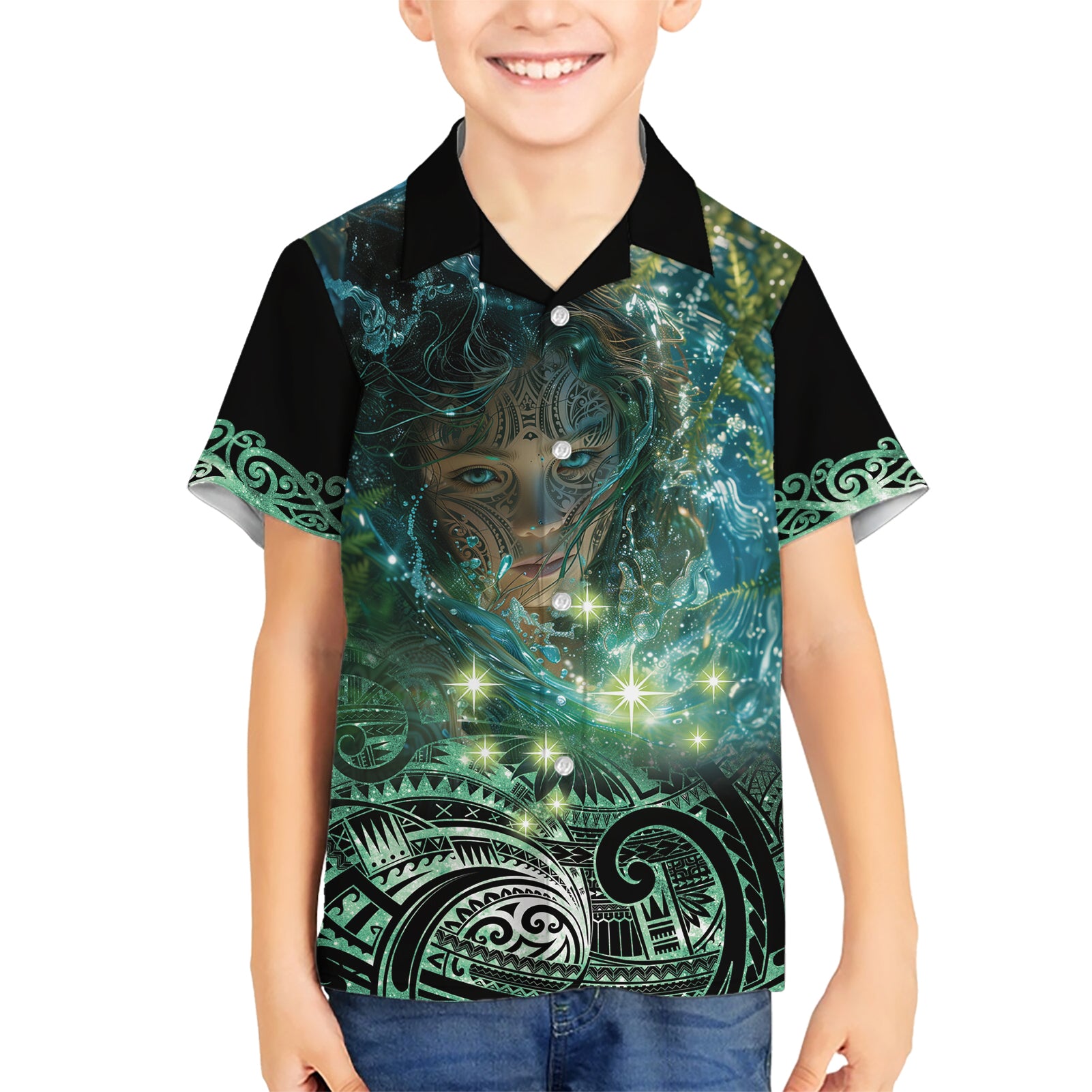 New Zealand Matariki Waiti Kid Hawaiian Shirt Waimāori and The Origin Of Life