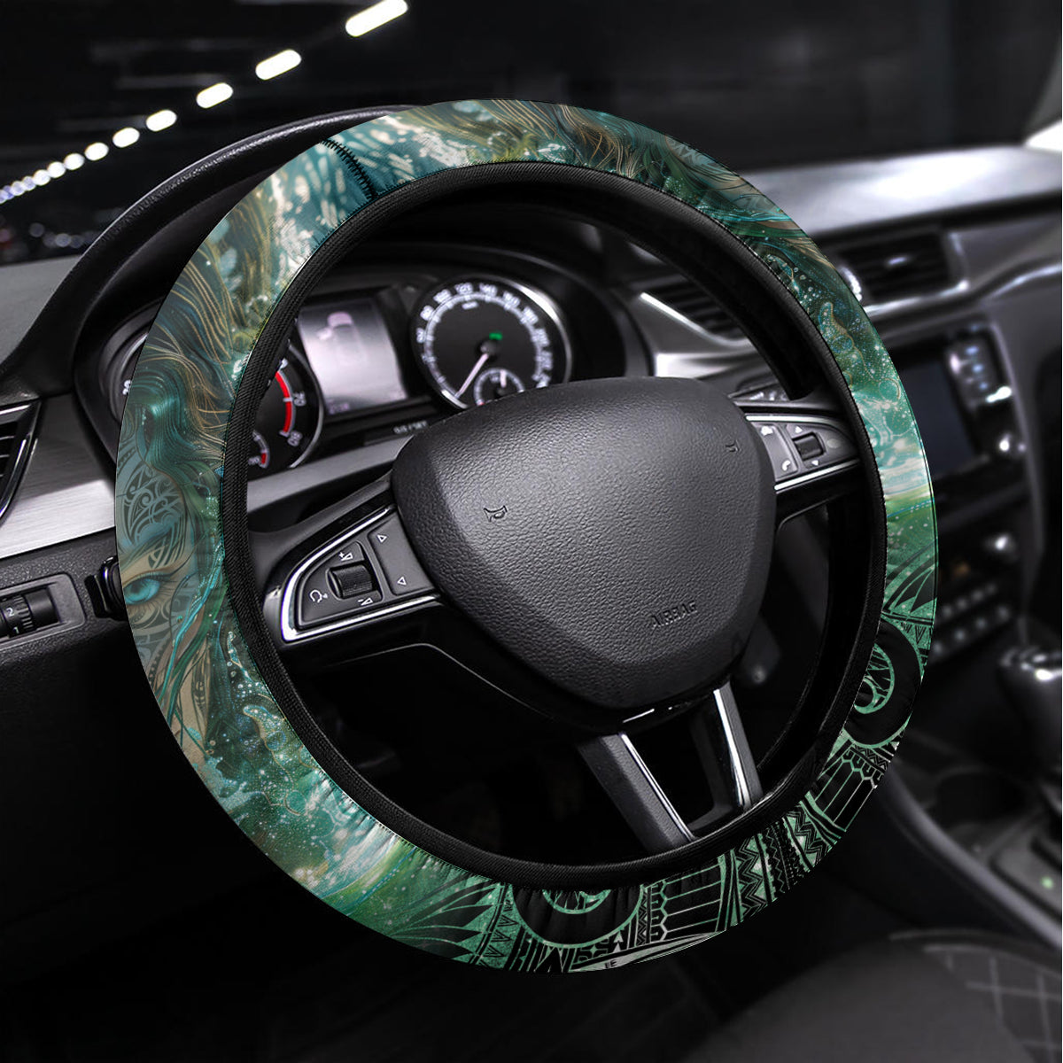 New Zealand Matariki Waiti Steering Wheel Cover Waimāori and The Origin Of Life