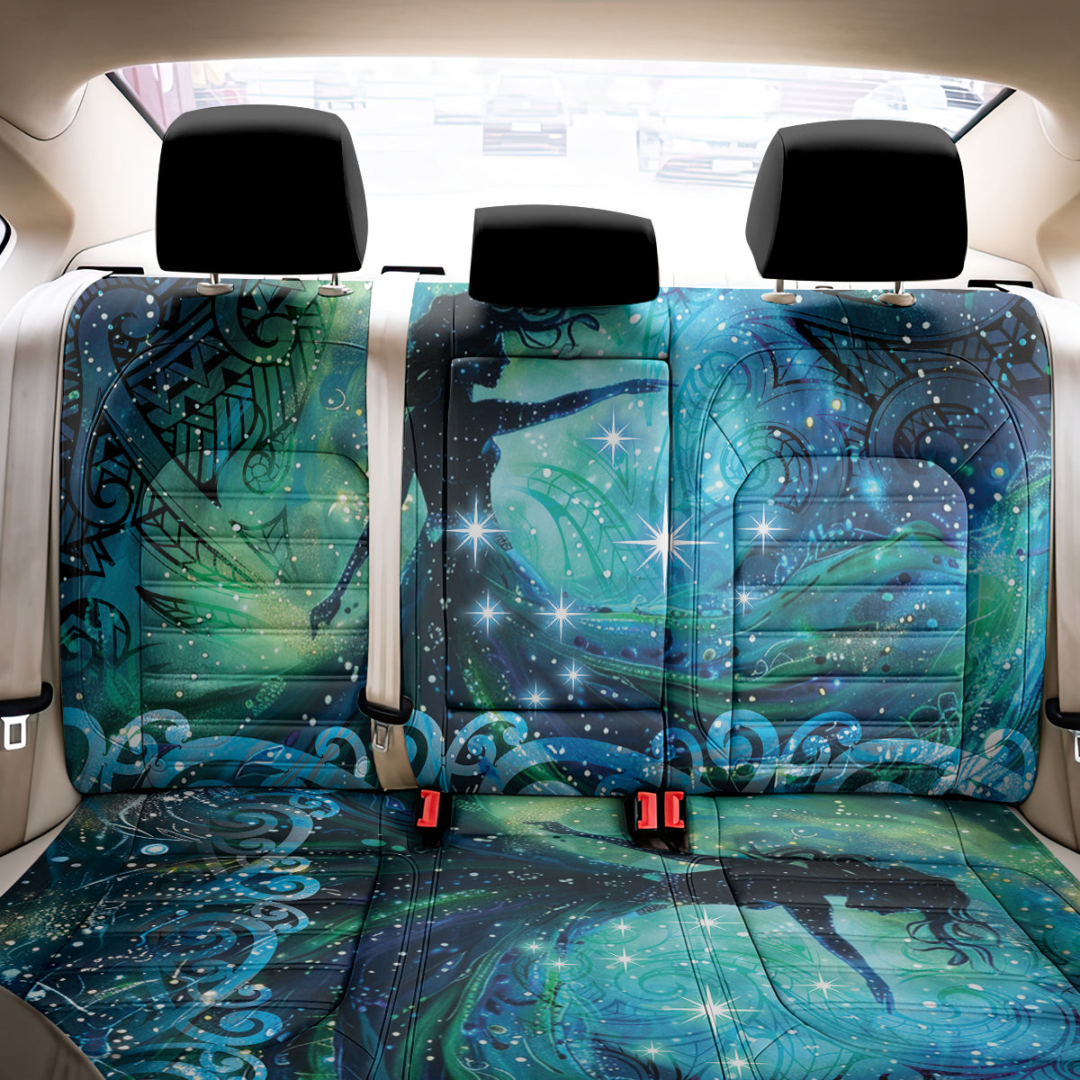 New Zealand Matariki Hiwa-i-te-rangi Back Car Seat Cover Titiro ki nga Whetu Wishing Star LT9
