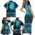 New Zealand Matariki Hiwa-i-te-rangi Family Matching Short Sleeve Bodycon Dress and Hawaiian Shirt Titiro ki nga Whetu Wishing Star