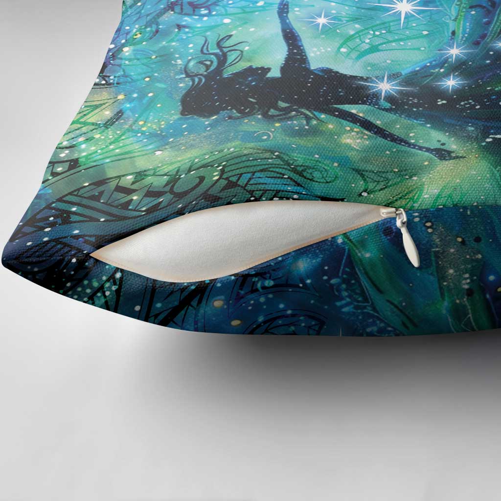 New Zealand Matariki Hiwa-i-te-rangi Pillow Cover Titiro ki nga Whetu Wishing Star - Polynesian Pride