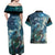 New Zealand Matariki Ururangi Couples Matching Off Shoulder Maxi Dress and Hawaiian Shirt The Murmur Of The Wind