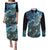 New Zealand Matariki Ururangi Couples Matching Puletasi and Long Sleeve Button Shirt The Murmur Of The Wind