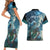 New Zealand Matariki Ururangi Couples Matching Short Sleeve Bodycon Dress and Hawaiian Shirt The Murmur Of The Wind