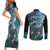 New Zealand Matariki Ururangi Couples Matching Short Sleeve Bodycon Dress and Long Sleeve Button Shirt The Murmur Of The Wind