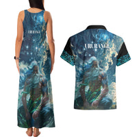 New Zealand Matariki Ururangi Couples Matching Tank Maxi Dress and Hawaiian Shirt The Murmur Of The Wind