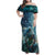 New Zealand Matariki Ururangi Family Matching Off Shoulder Maxi Dress and Hawaiian Shirt The Murmur Of The Wind