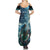 New Zealand Matariki Ururangi Family Matching Summer Maxi Dress and Hawaiian Shirt The Murmur Of The Wind