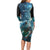 New Zealand Matariki Ururangi Long Sleeve Bodycon Dress The Murmur Of The Wind