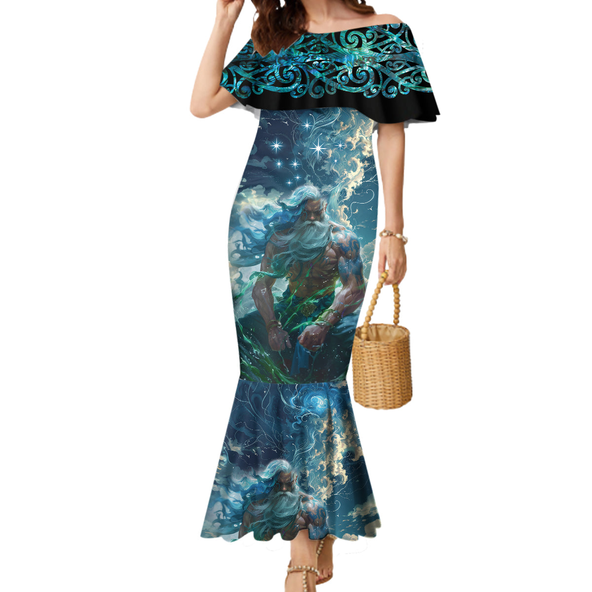 New Zealand Matariki Ururangi Mermaid Dress The Murmur Of The Wind