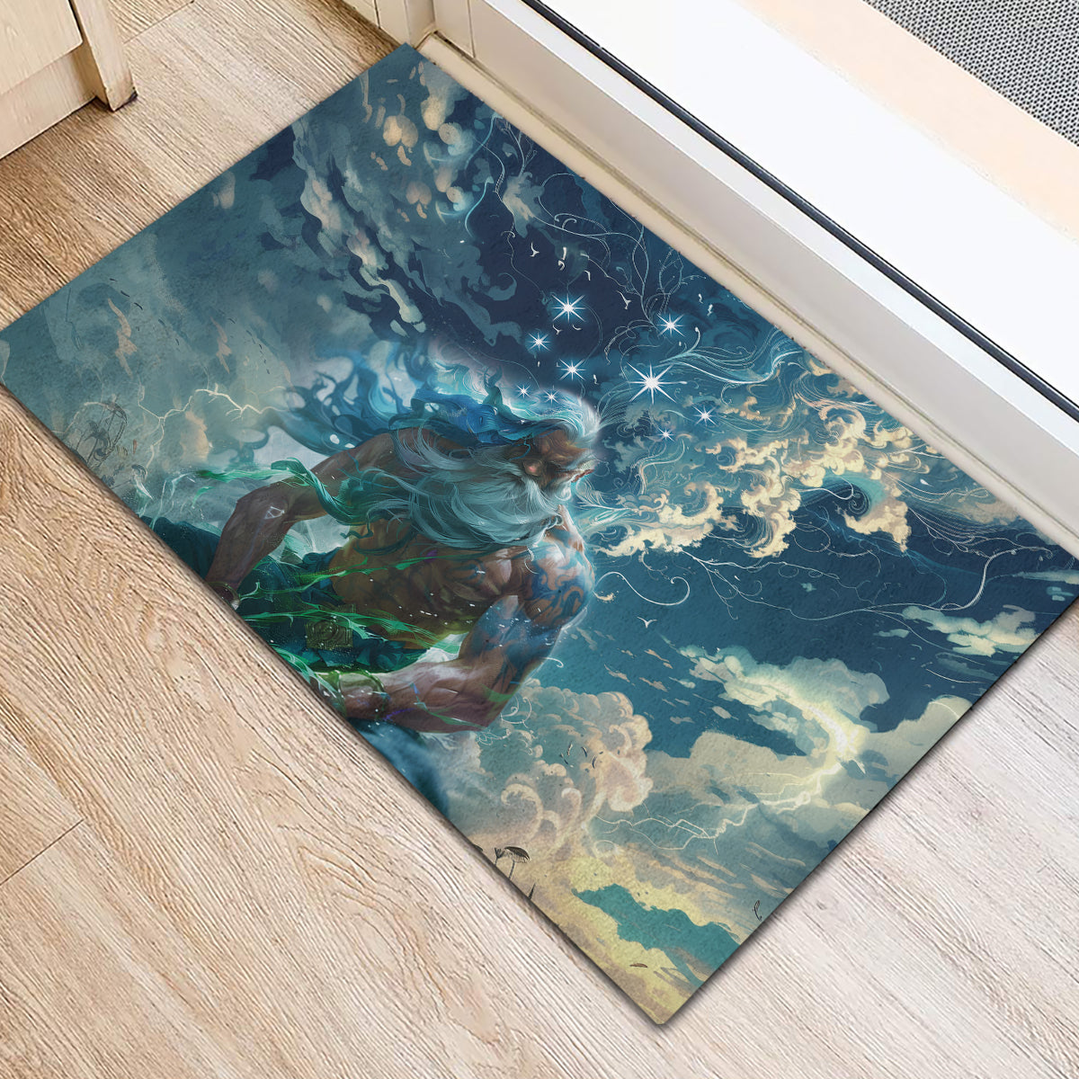 New Zealand Matariki Ururangi Rubber Doormat The Murmur Of The Wind