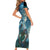 New Zealand Matariki Ururangi Short Sleeve Bodycon Dress The Murmur Of The Wind