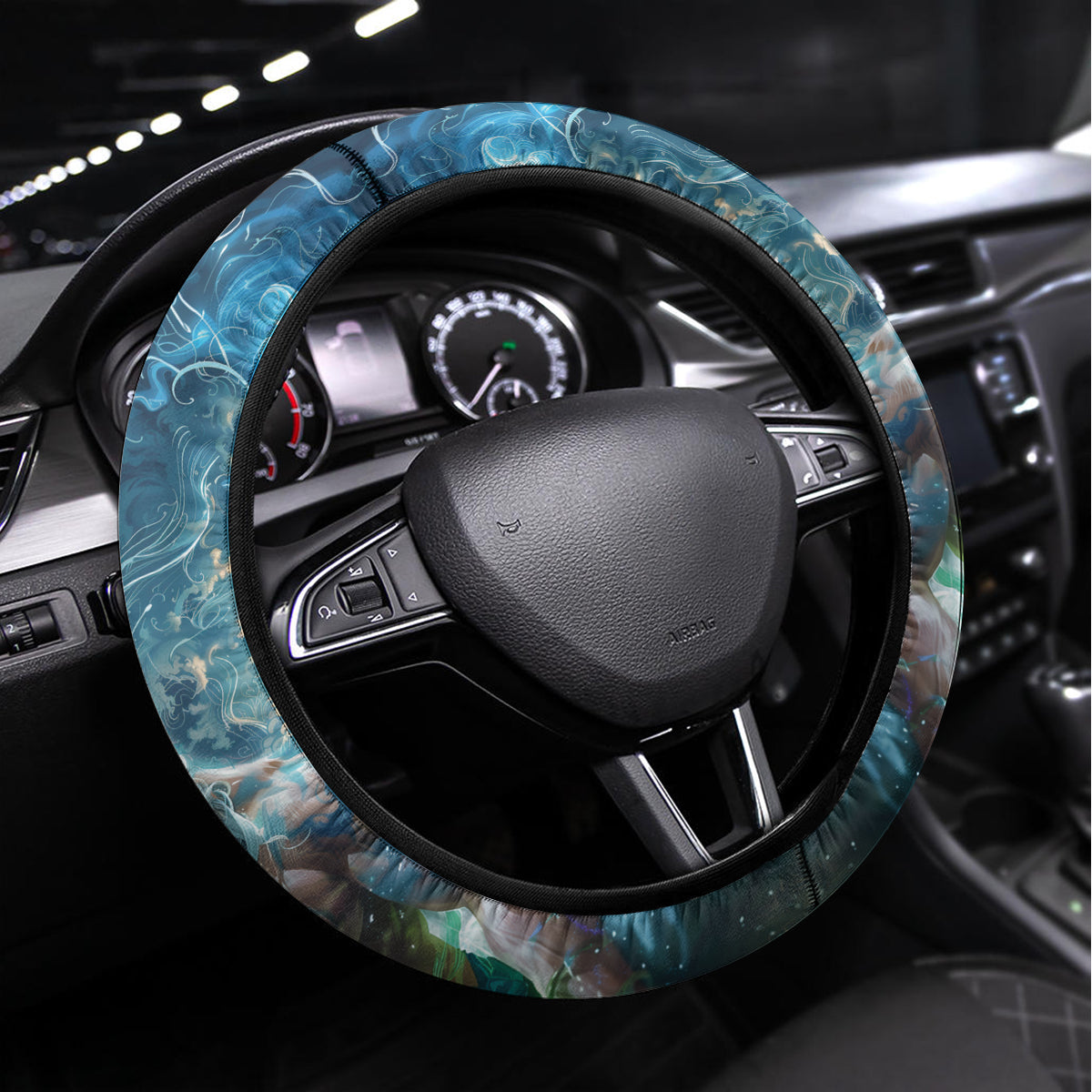 New Zealand Matariki Ururangi Steering Wheel Cover The Murmur Of The Wind