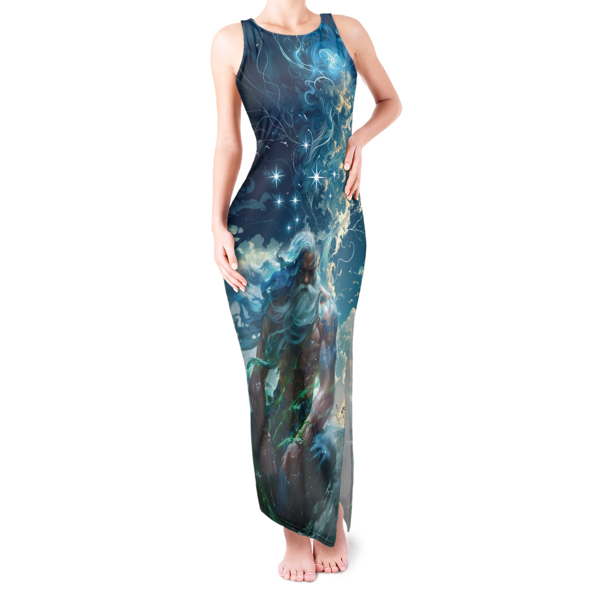 New Zealand Matariki Ururangi Tank Maxi Dress The Murmur Of The Wind