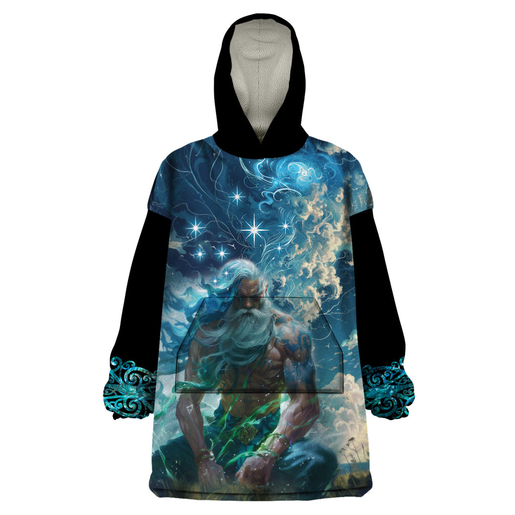 New Zealand Matariki Ururangi Wearable Blanket Hoodie The Murmur Of The Wind