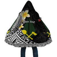 Alo Chiefdom Wallis and Futuna Personalized Cloak Frangipani Flowers Polynesian Pattern - Polynesian Pride