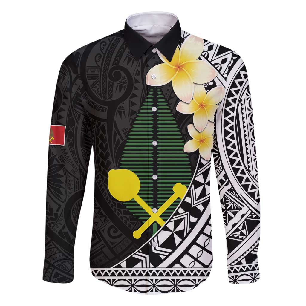 Alo Chiefdom Wallis and Futuna Personalized Family Matching Mermaid Dress and Hawaiian Shirt Frangipani Flowers Polynesian Pattern