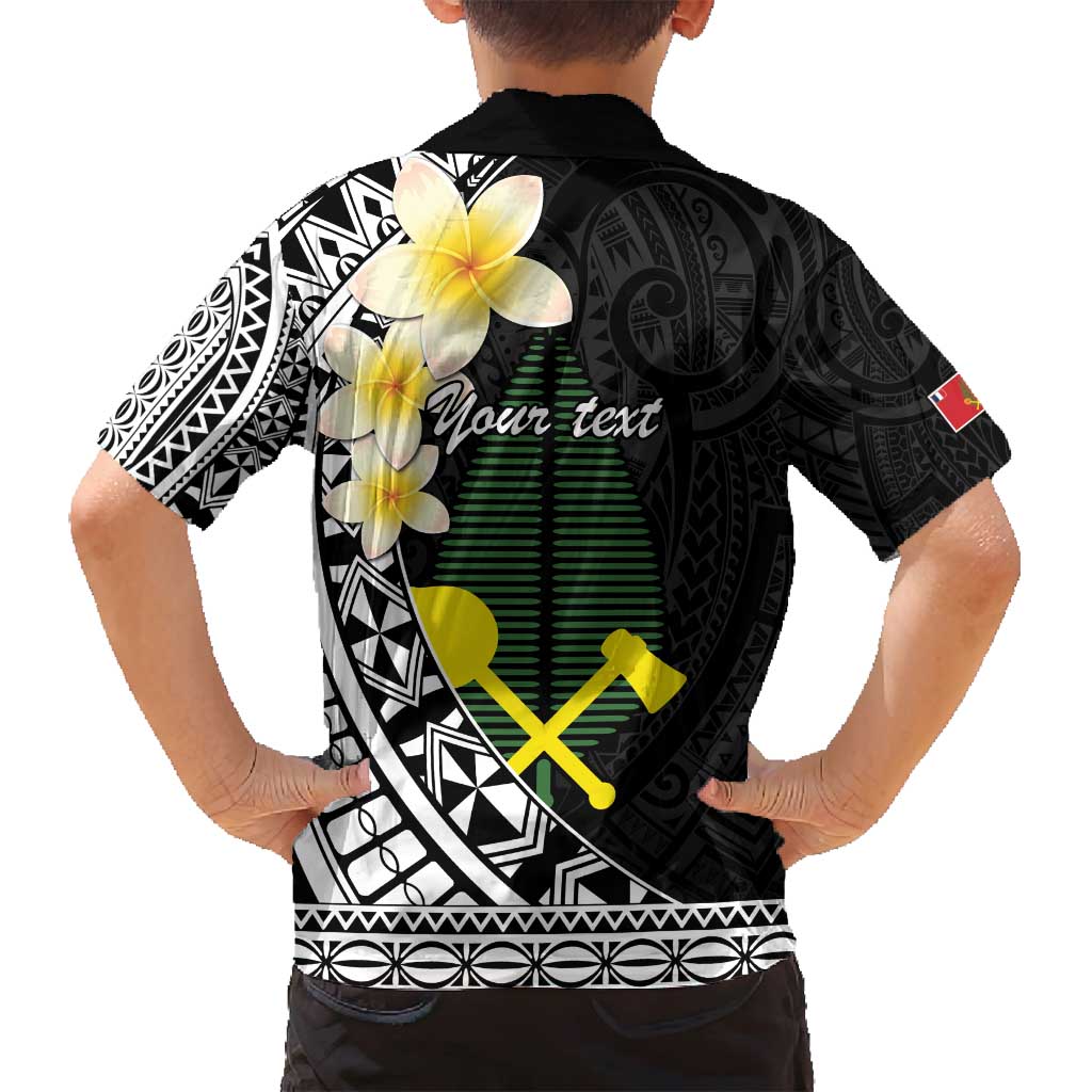Alo Chiefdom Wallis and Futuna Personalized Family Matching Puletasi and Hawaiian Shirt Frangipani Flowers Polynesian Pattern
