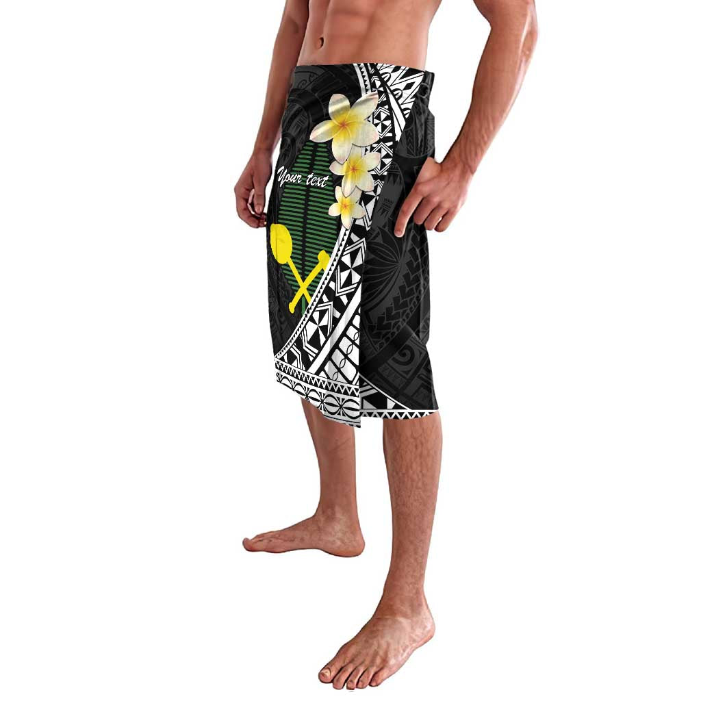 Alo Chiefdom Wallis and Futuna Personalized Lavalava Frangipani Flowers Polynesian Pattern