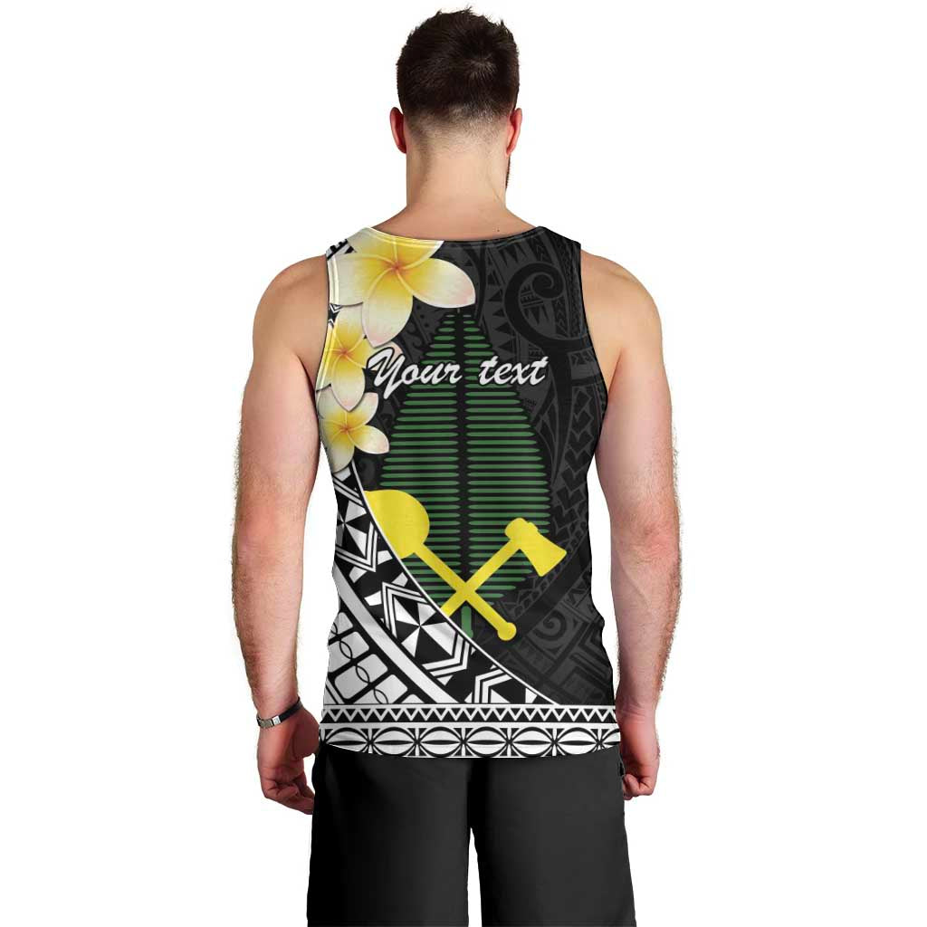 Alo Chiefdom Wallis and Futuna Personalized Men Tank Top Frangipani Flowers Polynesian Pattern
