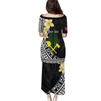 Alo Chiefdom Wallis and Futuna Personalized Puletasi Frangipani Flowers Polynesian Pattern LT9 - Polynesian Pride