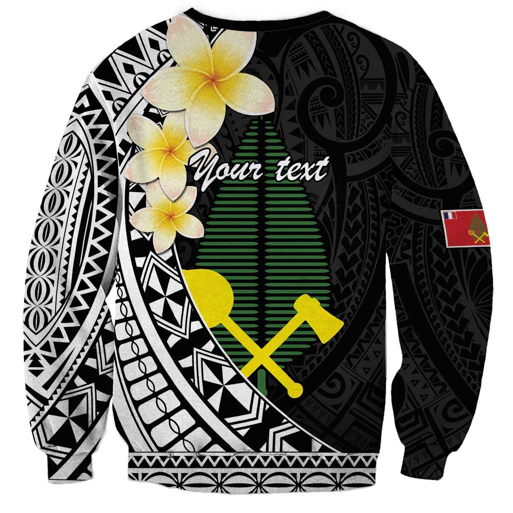 Alo Chiefdom Wallis and Futuna Personalized Sweatshirt Frangipani Flowers Polynesian Pattern