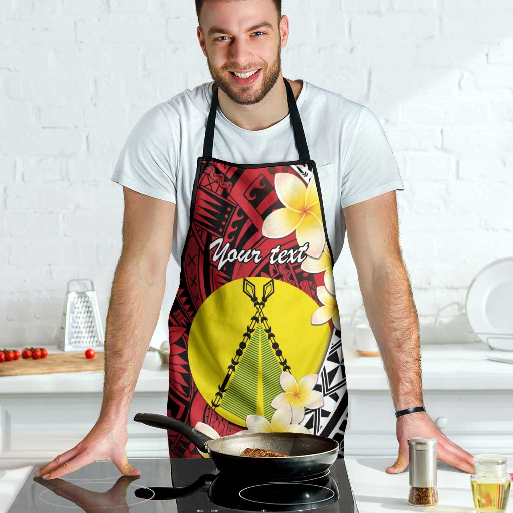 Sigave Chiefdom Wallis and Futuna Personalized Apron Frangipani Flowers Polynesian Pattern - Polynesian Pride