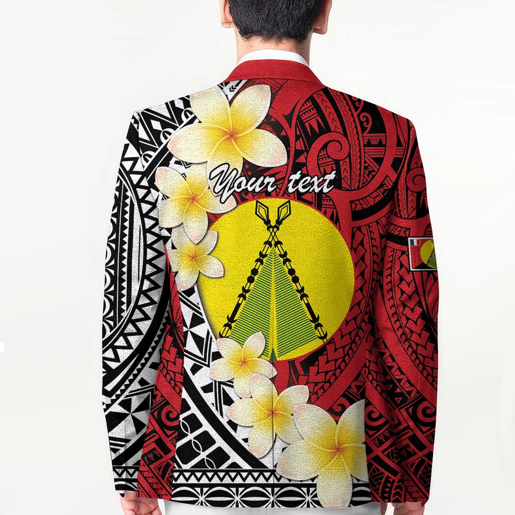 Sigave Chiefdom Wallis and Futuna Personalized Blazer Frangipani Flowers Polynesian Pattern - Polynesian Pride